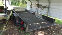 16 FT TANDEM AXLE TRAILER WITH WINCH
