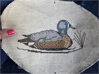 Cross Stitched Duck
