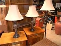 Set of 3 Matching Lamps