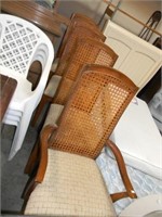 Set of 4 High Back Dining Room Chairs