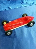 Red Wind up Race car