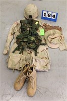 Lot of (1) Complete US Uniform, Desert Cammo (DCU)