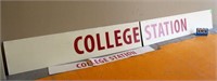 "College Station" Sign