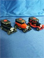 Tonka red black and orange old style cars