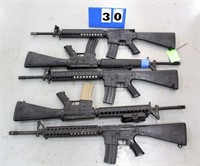 (5) Prop Guns, M16, Damaged