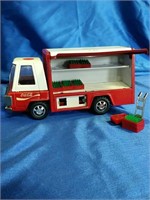 Coke truck with coat flats and cart