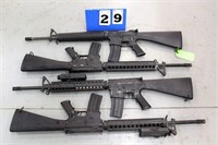 (4) Prop Guns, M16, Damaged