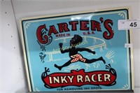 CARTER'S INKY RACER METAL SIGN