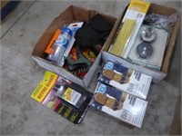 2 boxes misc. outdoor items