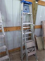 6' Werner alum. Step ladder & step stool