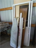 Lot of 3 doors - shutter - wood items - iron board