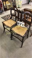 2 Wicker Bottom Chairs