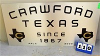 "Crawford Texas" Sign