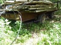 Mobile home frame w/ 3 axles - no hitch