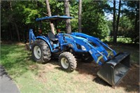 New Holland TC48DA Tractor w/Bucket Backhoe &Forks