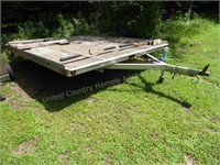 Sled bed alum. Snowmobile trailer 101"x135"