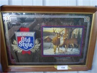 Old Style white-tailed deer mirror