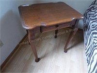 small wood table w/ drawer