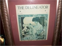 Framed and matted The Delineator
