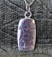 Sterling Silver Daughters Necklace