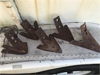 Rusty, Old Metal Plow / Farm Decor / Plow Sweeps