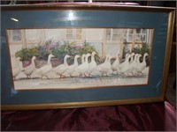 Nicely framed Ducks Waddling picture
