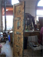 Solid wood door with clasp