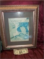 Framed and matted Delineator