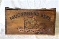 Moosehead Lager Wooden Beverage Crate