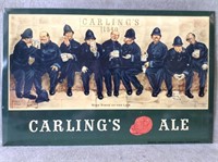 ca. 1930's Carling's Ale Nine Pints Metal Sign