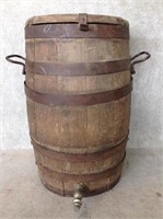 Antique Wooden Water Cooler Barrel