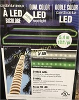 LED DUAL COLOR LED ROPE LIGHT WARM WHITE/GREEN
