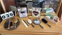 Silver Plated Vanity Set & More