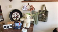 Camo Tote, Tin Coffee Tray, Stuffed Toys & More