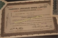 3 DEFUNCT MINING CO. SHARE CERTIFICATES 1930'S +