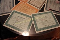4 DEFUNCT MINING CO. SHARE CERTIFICATES 1930'S +