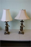 2 Table Lamps 34H