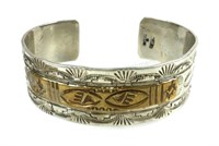 Sterling Silver Native American Cuff Bracelet