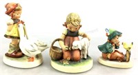 (3) 1950-60's Goebel Hummel Porcelain Figurines
