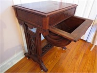 Eastlake Style Sewing Table, 1880-1890's Circa