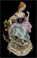 Early Meissen Porcelain Figurine Woman