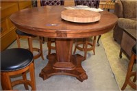 Round Dining Table w/ Pedestal Base