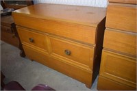 Vtg Solid Wood Dresser