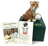 Boehm Porcelain Tiger Woods Tiger Figurine