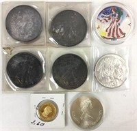 (8) Assorted Coins