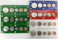 (7) U. S. Proof Coin Sets 1960s-70s