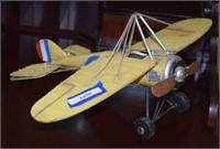 Painted Metal Decorative Vtg Style Plane