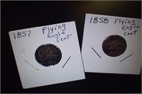 1857 and 1858 Flying Eagle Pennies