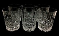 (6) Waterford Crystal Lismore Glasses