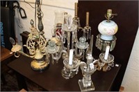 7pc Vintage Lamp Lot